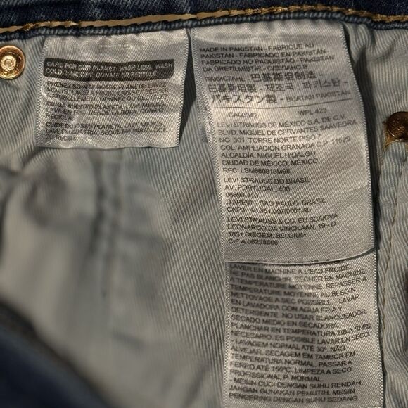 Levi’s 505 (with The Big E) Men’s blue denim shorts Size 32, Used CW-0120 - Picture 3 of 14